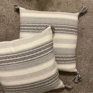 ‼️SOLD‼️ Gray and White Decorative Pillows